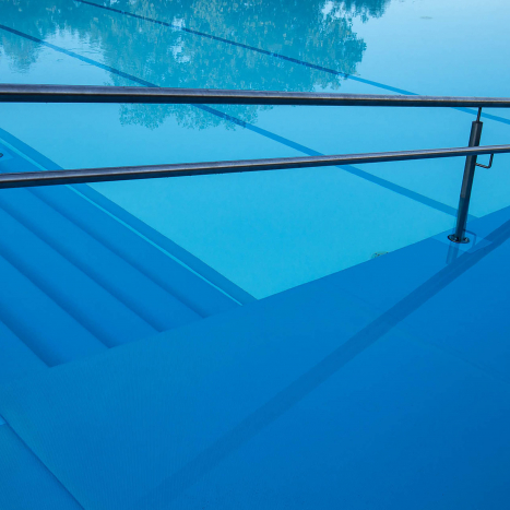 ACRYL Schwimmbadfolie deluxe, 25,00 x 1,65 Meter hellblau